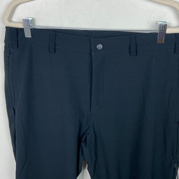 NEW Mack Weldon Radius Flex Pants True BlacK Size Large Technical Casual Lounge - Picture 5 of 14